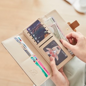 New Cross-border Priti Long Wallet, Multifunctional Clutch, Large Coin Purse, Tri-Fold Wallet