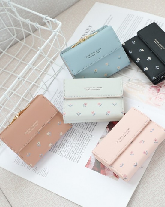New Women's Short Wallet, Small Fresh Korean-Style Cute Multifunctional Small Wallet New Women's Short Wallet, Small Fresh Korean-Style Cute Multifunctional Small Wallet