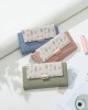 New Women's Long Wallet, Small Fresh Colorblock Floral Print, Large-Capacity Student Wallet New Women's Long Wallet, Small Fresh Colorblock Floral Print, Large-Capacity Student Wallet