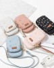 Korean fashion floral crossbody phone bag, popular student style, double zipper, crossbody small bag with large capacity Korean fashion floral crossbody phone bag, popular student style, double zipper, crossbody small bag with large capacity