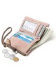 New cross-border retro casual drawstring women's wallet, leaf PU wallet, short female wallet, student coin purse New cross-border retro casual drawstring women's wallet, leaf PU wallet, short female wallet, student coin purse