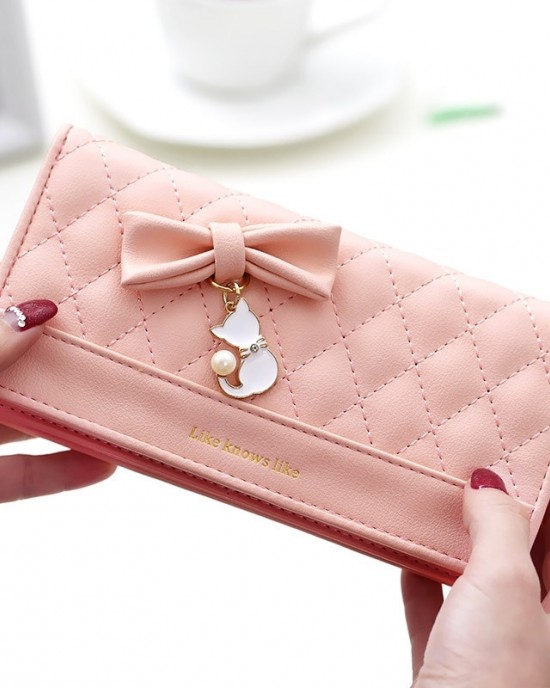Lianbu's hot-selling Korean-style women's wallet, long bow-knot diamond zippered tassel cell phone bag, large capacity clutch. Lianbu's hot-selling Korean-style women's wallet, long bow-knot diamond zippered tassel cell phone bag, large capacity clutch.