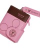 Pureti Popular Women's Wallet with Simple Wrist Strap, Folding Korean Style Cartoon Zipper Student Coin Purse Pureti Popular Women's Wallet with Simple Wrist Strap, Folding Korean Style Cartoon Zipper Student Coin Purse
