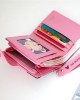Pureti Popular Women's Wallet with Simple Wrist Strap, Folding Korean Style Cartoon Zipper Student Coin Purse Pureti Popular Women's Wallet with Simple Wrist Strap, Folding Korean Style Cartoon Zipper Student Coin Purse