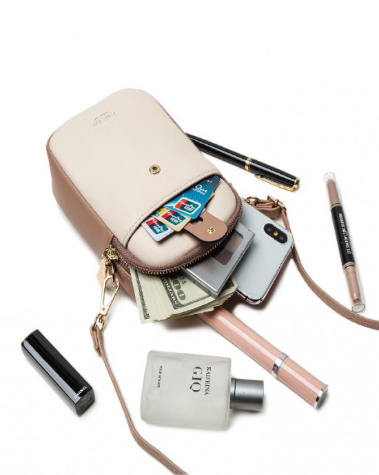 Pruti's new Korean-style cross-border cell phone bag, PU women's shoulder bag, fresh, candy-colored zippered simple bag. Pruti's new Korean-style cross-border cell phone bag, PU women's shoulder bag, fresh, candy-colored zippered simple bag.