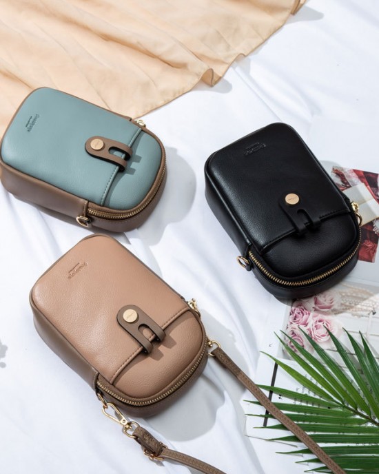 Pruti's new Korean-style cross-border cell phone bag, PU women's shoulder bag, fresh, candy-colored zippered simple bag. Pruti's new Korean-style cross-border cell phone bag, PU women's shoulder bag, fresh, candy-colored zippered simple bag.