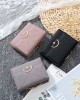 Pureti Women's Short Wallet, Korean New Fresh Print Tri-Fold Iron Clip, Multi-Function Coin Purse Pureti Women's Short Wallet, Korean New Fresh Print Tri-Fold Iron Clip, Multi-Function Coin Purse