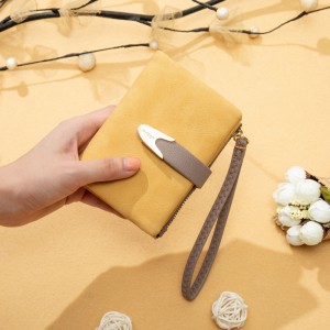 Korean style new women's wallet, retro casual buckle wallet, women's short wallet, coin purse