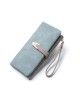 Lianbu's popular women's wallet, casual and fashionable, long PU wallet with buckle. Lianbu's popular women's wallet, casual and fashionable, long PU wallet with buckle.