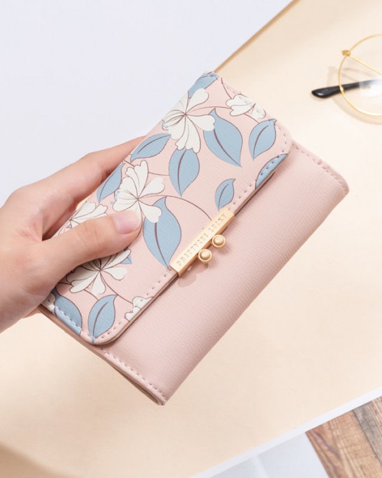 Pretty's Korean-style Instagram coin purse, trendy and fresh, short women's wallet, tri-fold, Korean-style, cute student wallet Pretty's Korean-style Instagram coin purse, trendy and fresh, short women's wallet, tri-fold, Korean-style, cute student wallet