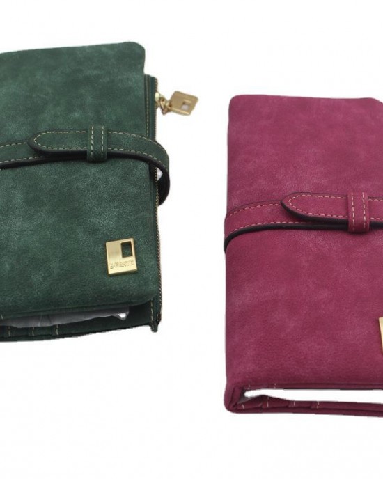 Factory Wholesale Women's Long Wallet with Japanese and Korean Style Drawstring Frosted Wallet Factory Wholesale Women's Long Wallet with Japanese and Korean Style Drawstring Frosted Wallet