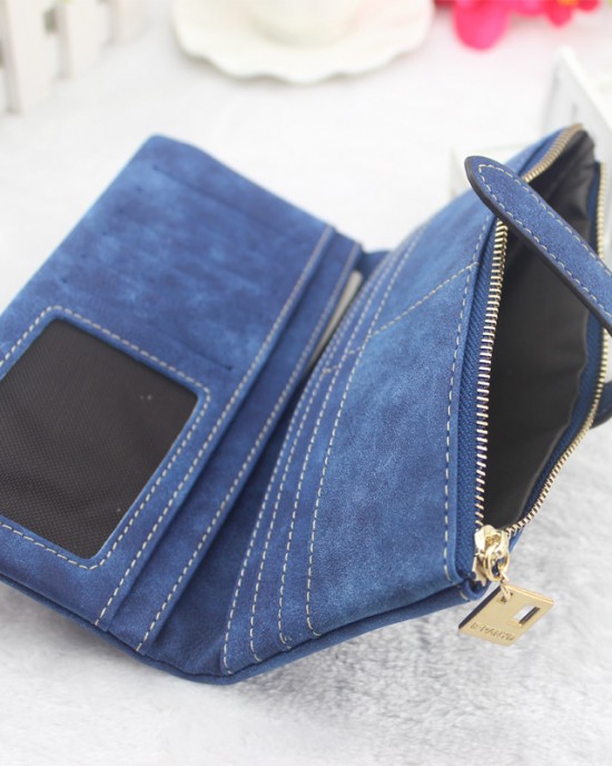 Factory Wholesale Women's Long Wallet with Japanese and Korean Style Drawstring Frosted Wallet Factory Wholesale Women's Long Wallet with Japanese and Korean Style Drawstring Frosted Wallet