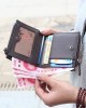 New short wallet Cartoon Graffiti Print Double Zipper Mini Student Coin Purse for Women