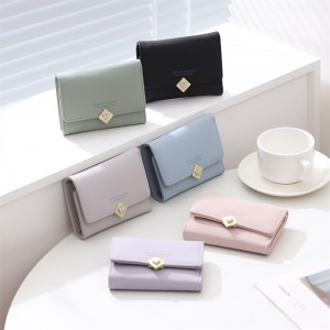 2025 new women's short key case, wallet, fashionable, card holder, bill holder, and key case wholesale.