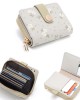 Cross-border Korean-style fashionable printed zippered accordion multi-card slot student wallet, women's wallet, ready for wholesale. Cross-border Korean-style fashionable printed zippered accordion multi-card slot student wallet, women's wallet, ready for wholesale.