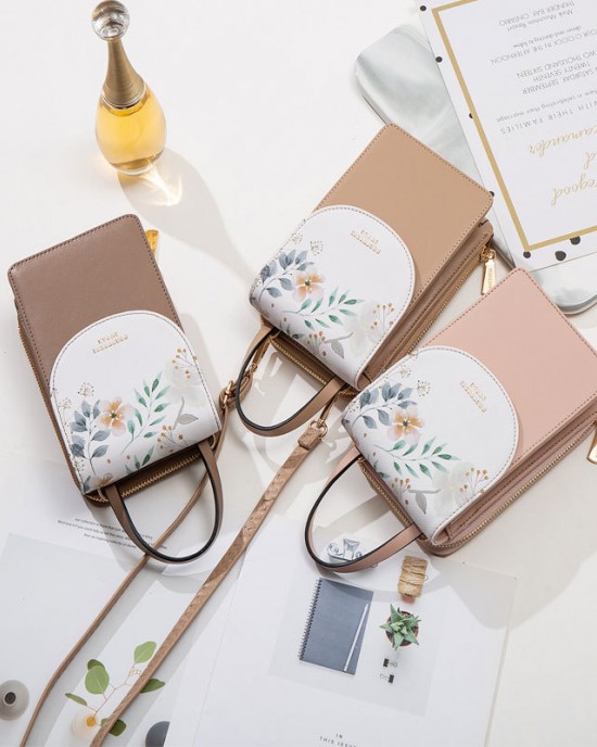 Pruti's new simple and versatile crossbody shoulder bag, handbag, mobile phone bag, printed touchscreen mini wallet. Pruti's new simple and versatile crossbody shoulder bag, handbag, mobile phone bag, printed touchscreen mini wallet.