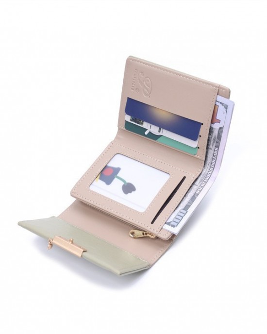 New Lovebu women's short wallet, Japanese-Korean style, simple, foldable, multifunctional card holder, student coin purse, in stock for wholesale. New Lovebu women's short wallet, Japanese-Korean style, simple, foldable, multifunctional card holder, student coin purse, in stock for wholesale.