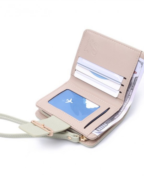 2025 new women's short wallet, Korean style, cute, portable, handbag, foldable zippered, student coin purse. 2025 new women's short wallet, Korean style, cute, portable, handbag, foldable zippered, student coin purse.