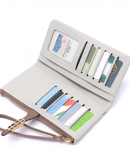 Factory-Supplied Wholesale Long Women's Wallets with Cute and Fresh Prints, Multifunctional Large Capacity Factory-Supplied Wholesale Long Women's Wallets with Cute and Fresh Prints, Multifunctional Large Capacity