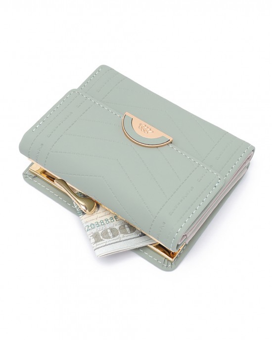 Women's Short Wallet, In-Style Niche Japanese and Korean Style, Fresh and Luxurious Tri-Fold Bag, Multiple Card Slots, Folding Preppy Style Coin Purse Women's Short Wallet, In-Style Niche Japanese and Korean Style, Fresh and Luxurious Tri-Fold Bag, Multiple Card Slots, Folding Preppy Style Coin Purse