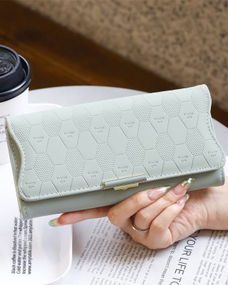Lianbu new leather goods wallet, long, PU, ​​printed, tri-fold, multi-card slot, multi-functional, large-capacity clutch.