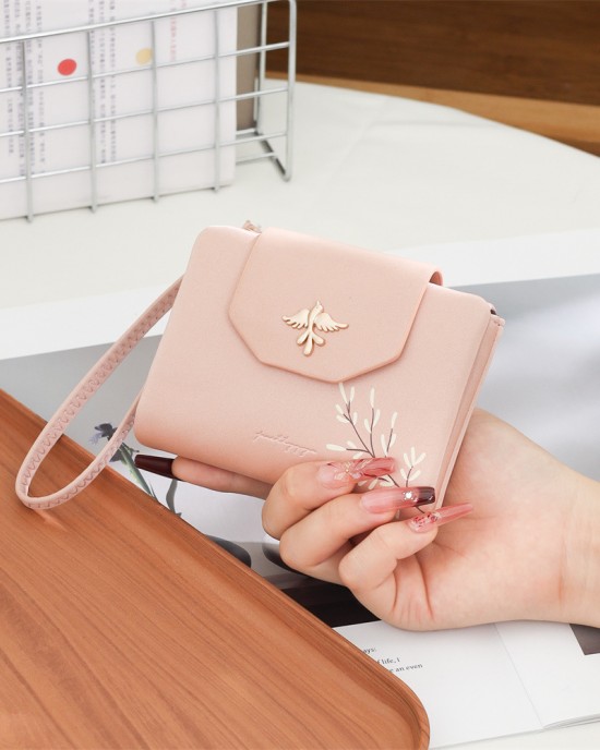 New Korean-style PU leather wallet, sweet and feminine, multiple card slots, foldable, expandable, student coin purse, in stock for wholesale. New Korean-style PU leather wallet, sweet and feminine, multiple card slots, foldable, expandable, student coin purse, in stock for wholesale.