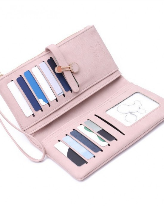 New Korean-style fresh zipper closure, women's long wallet, multi-functional large-capacity handbag, in stock for wholesale New Korean-style fresh zipper closure, women's long wallet, multi-functional large-capacity handbag, in stock for wholesale