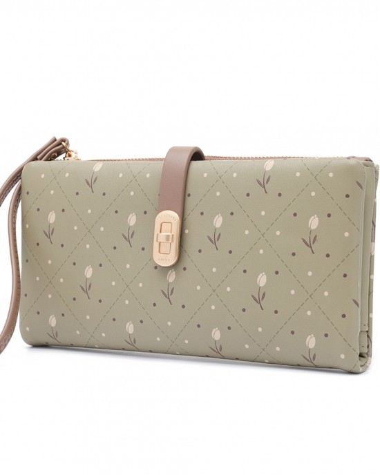 Lianbu new style Women's long wallet, large capacity, multifunctional phone bag, stylish printed clutch, wallet, purse Lianbu new style Women's long wallet, large capacity, multifunctional phone bag, stylish printed clutch, wallet, purse