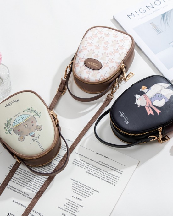 Prettyzys 2023 Phone Bag, Handbag, Shoulder Bag Fashionable printed double-pull large-capacity wallet Prettyzys 2023 Phone Bag, Handbag, Shoulder Bag Fashionable printed double-pull large-capacity wallet
