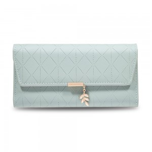 New cross-border new women's long folding wallet, stylish, niche design, multifunctional, large capacity wallet wholesale