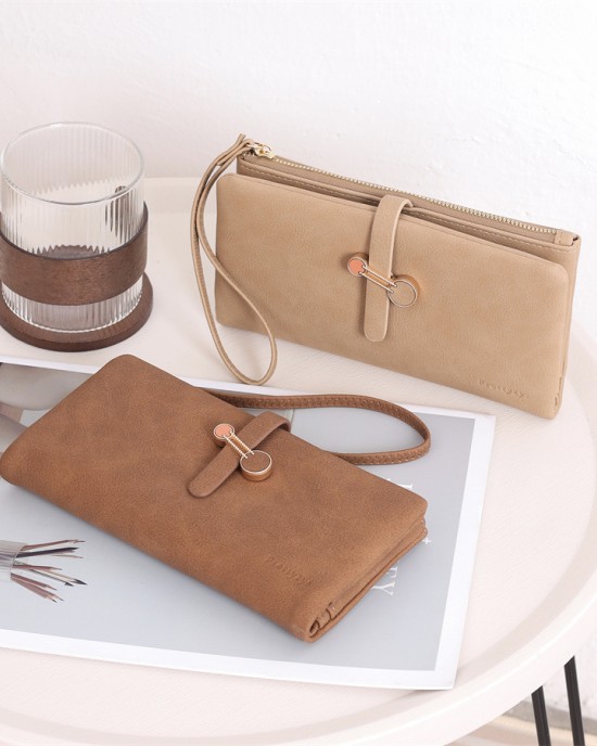 New Korean-style fresh zipper closure, women's long wallet, multi-functional large-capacity handbag, in stock for wholesale New Korean-style fresh zipper closure, women's long wallet, multi-functional large-capacity handbag, in stock for wholesale
