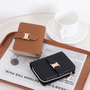 New Short Women's Wallet with Multiple Card Slots, High-Quality Bi-Fold Zippered Coin Purse Storage Bag, Cross-Border Coin Purse