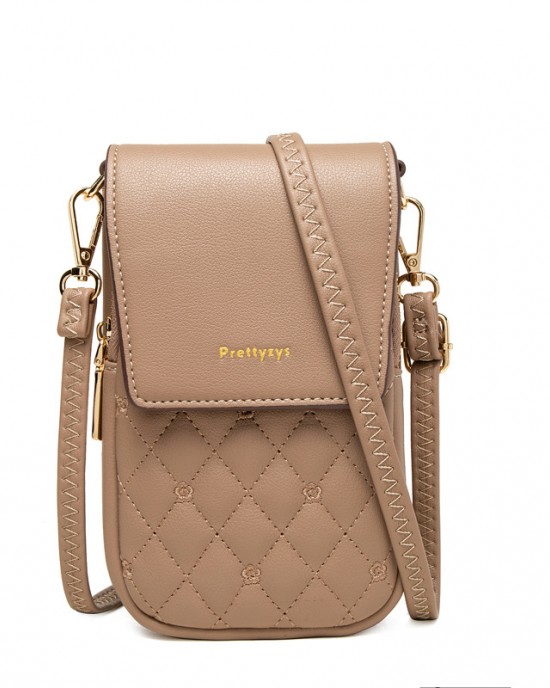 Guangzhou Bag 2024 hot-selling women's phone bag, fashionable crossbody shoulder bag, diamond-patterned embroidered women's double-layer PU wallet Guangzhou Bag 2024 hot-selling women's phone bag, fashionable crossbody shoulder bag, diamond-patterned embroidered women's double-layer PU wallet