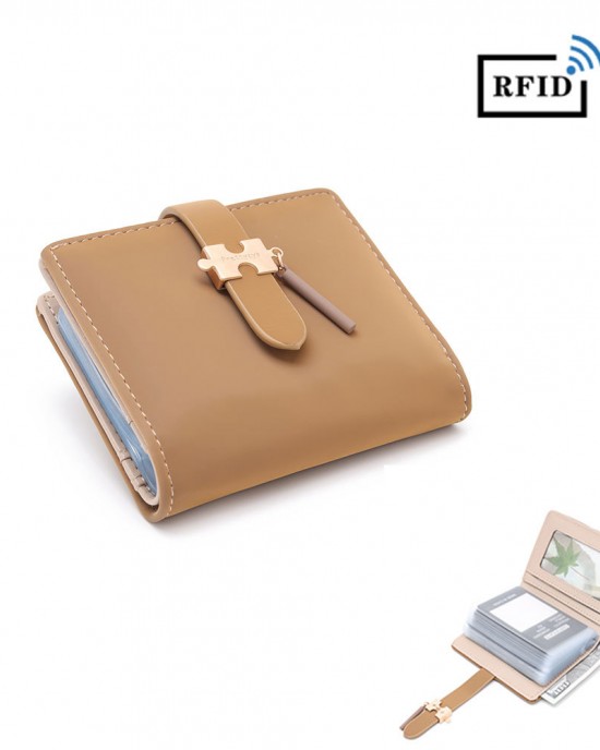 New RFID Card Holder, 2025 Anti-Magnetic and Anti-Theft Bank ID Card Holder, Personalized Hardware Buckle Storage Card Holder, In Stock