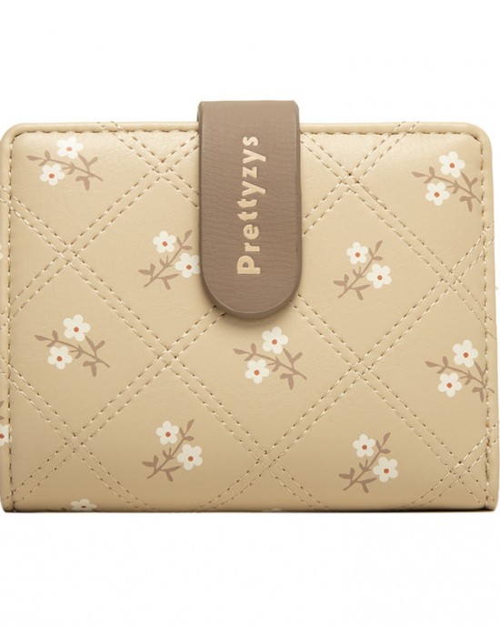 Lianbu new Korean style, simple short two-fold women's wallet Fashionable student-friendly printed foldable wallet with multiple card slots Lianbu new Korean style, simple short two-fold women's wallet Fashionable student-friendly printed foldable wallet with multiple card slots