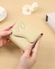 New short women's wallet, embroidered leaf hardware pattern, multifunctional, large capacity coin purse, student wallet New short women's wallet, embroidered leaf hardware pattern, multifunctional, large capacity coin purse, student wallet