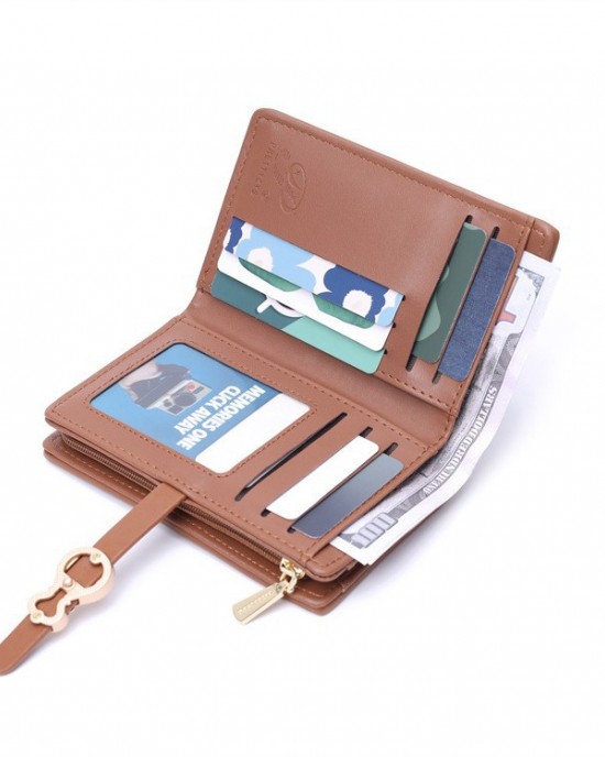 New Mid-Long Women's Wallet, Japanese and Korean Style, Simple and Versatile Folding Women's Clutch, Multifunctional Wallet New Mid-Long Women's Wallet, Japanese and Korean Style, Simple and Versatile Folding Women's Clutch, Multifunctional Wallet
