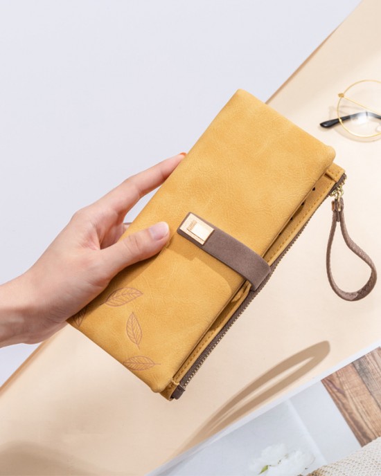 Factory Direct 2023 Cross-Border Hot-selling long women's wallet, vintage frosted zipper clutch, large capacity wallet. Factory Direct 2023 Cross-Border Hot-selling long women's wallet, vintage frosted zipper clutch, large capacity wallet.