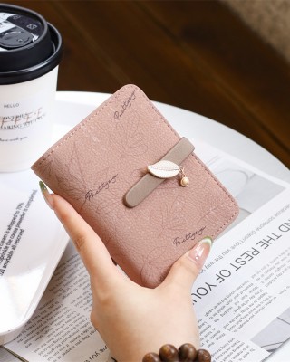 Lianbu 2025 new short wallet, stylish, simple zippered printed multifunctional coin purse