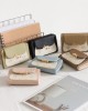 New cross-border women's wallet, cute printed, metal pendant, high-end, popular student medium-sized wallet, wallet, coin purse.
