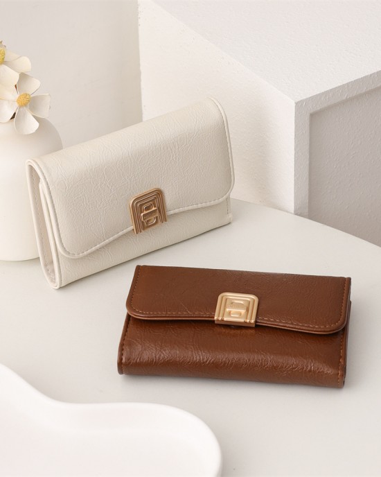 PRETTYZYS Korean style new arrival, medium-sized wallet, simple, solid color, stylish, sophisticated, and versatile, large capacity. PRETTYZYS Korean style new arrival, medium-sized wallet, simple, solid color, stylish, sophisticated, and versatile, large capacity.