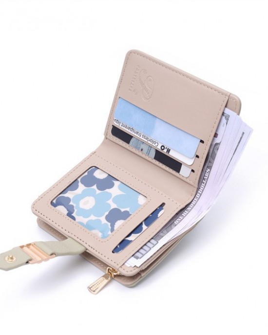 New Short Women's Wallet with Multiple Card Slots, High-Quality Bi-Fold Zippered Coin Purse Storage Bag, Cross-Border Coin Purse New Short Women's Wallet with Multiple Card Slots, High-Quality Bi-Fold Zippered Coin Purse Storage Bag, Cross-Border Coin Purse
