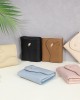 New short women's wallet, embroidered leaf hardware pattern, multifunctional, large capacity coin purse, student wallet New short women's wallet, embroidered leaf hardware pattern, multifunctional, large capacity coin purse, student wallet