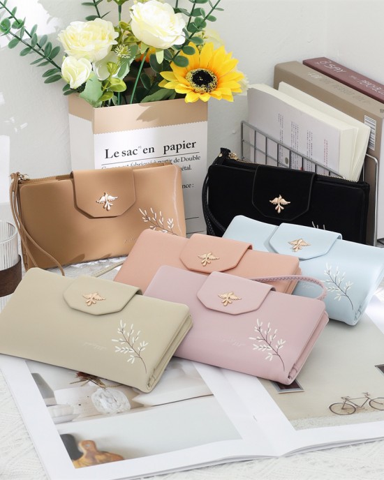 Lianbu women's long wallet, Japanese and Korean style, new, stylish and simple. Multifunctional Large-Capacity Clutch Handbag Lianbu women's long wallet, Japanese and Korean style, new, stylish and simple. Multifunctional Large-Capacity Clutch Handbag