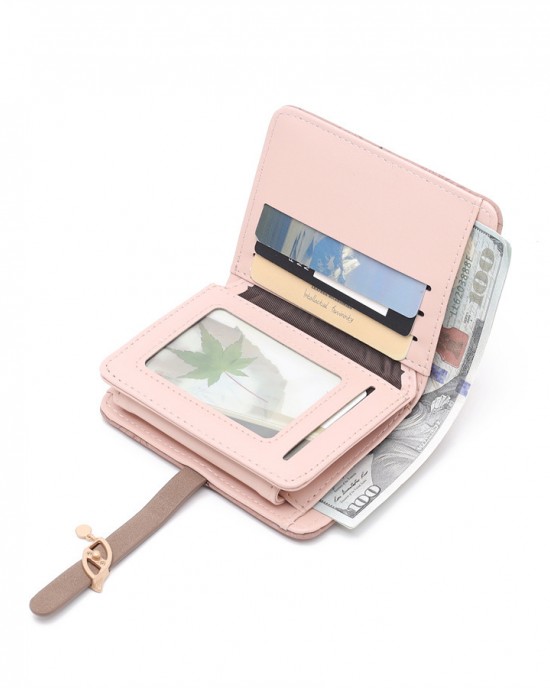 Lianbu 2025 new short wallet, stylish, simple zippered printed multifunctional coin purse Lianbu 2025 new short wallet, stylish, simple zippered printed multifunctional coin purse