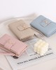 2025 solid color new wallet Women's medium-sized bag with a bow-knot, stylish, large capacity, small, fresh, and simple coin purse. 2025 solid color new wallet Women's medium-sized bag with a bow-knot, stylish, large capacity, small, fresh, and simple coin purse.