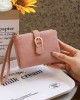 Lianbu new women's wallet, solid PU multifunctional tote, simple, two-fold clasp short student wallet in stock and wholesale Lianbu new women's wallet, solid PU multifunctional tote, simple, two-fold clasp short student wallet in stock and wholesale