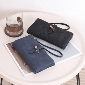 New Korean-style fresh zipper closure, women's long wallet, multi-functional large-capacity handbag, in stock for wholesale