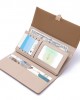 PRETTYZYS New Long Wallet for Women, Japanese and Korean Style Frosted Buckle and Folding Long Clutch and Card Holder PRETTYZYS New Long Wallet for Women, Japanese and Korean Style Frosted Buckle and Folding Long Clutch and Card Holder