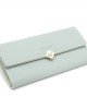 Lianbu women's long wallet, 2025 new PU leather foldable heart buckle trifold bag, women's clutch in stock Lianbu women's long wallet, 2025 new PU leather foldable heart buckle trifold bag, women's clutch in stock